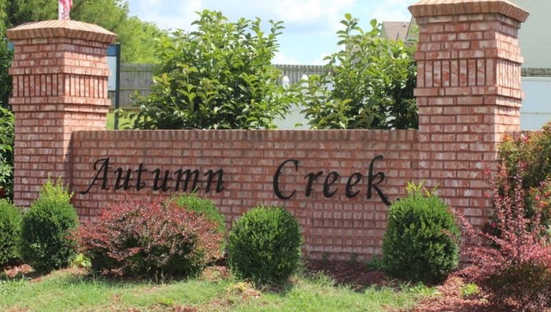 Autumn Creek Subdivision Clarksville