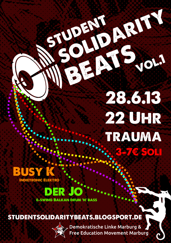 Student Solidarity Beats! Poster