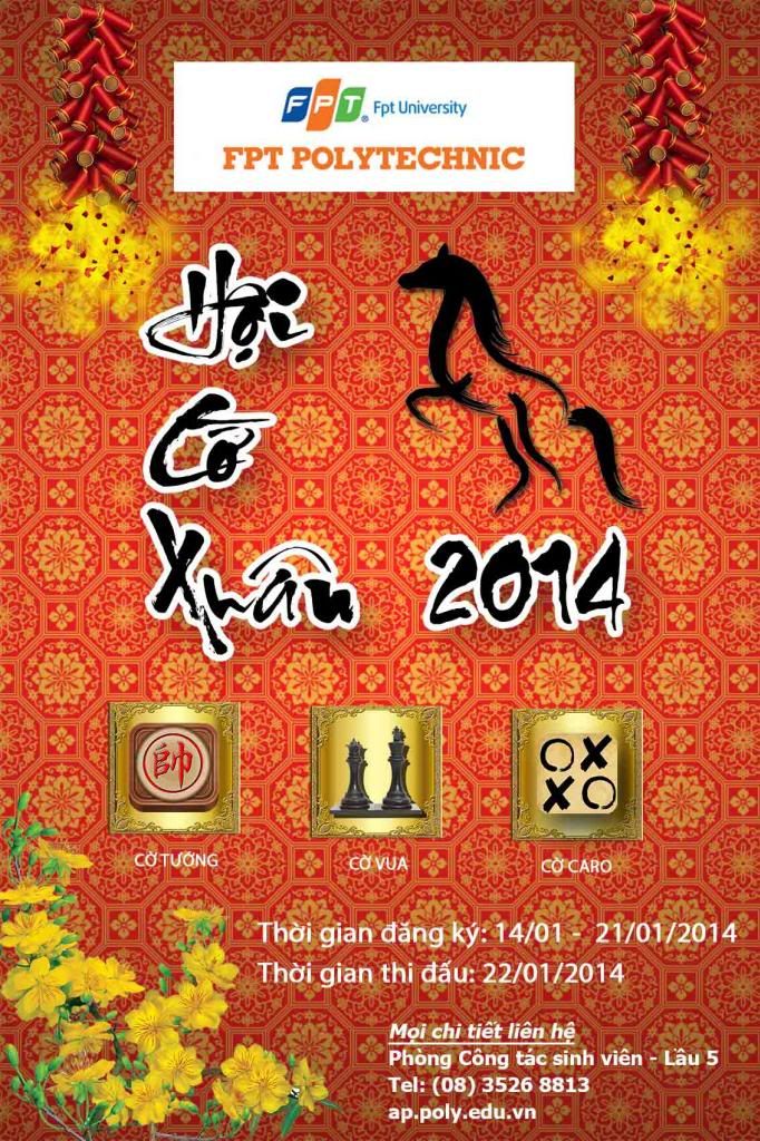 Hội cờ xuân 2014 tại Cao đẳng thực hành FPT Mạng cá cược bóng đá
 Hồ Chí Minh.