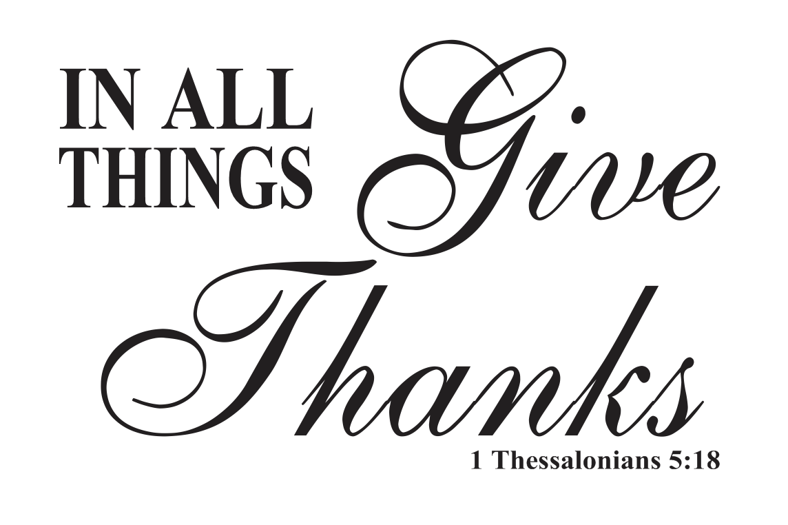 Thanksgiving Stencil**in All Things Give Thanks**for Signs Crafts 