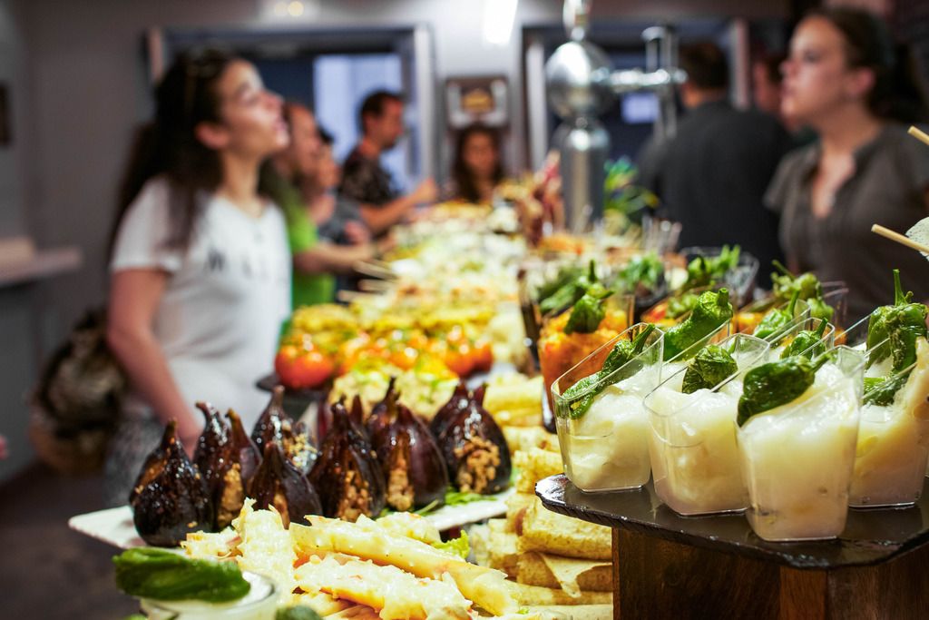 Pintxos in San Sebastián, Spain