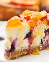 Blueberry Peach Cheesecake Blueberry Peach Cheesecake