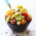 TOMATO CUCUMBER CHICKPEA SALAD