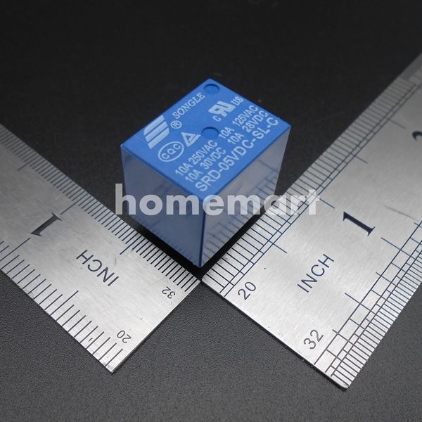 10pcs Power relay SPDT SONGLE SRD-05VDC-SL-C 5VDC COIL