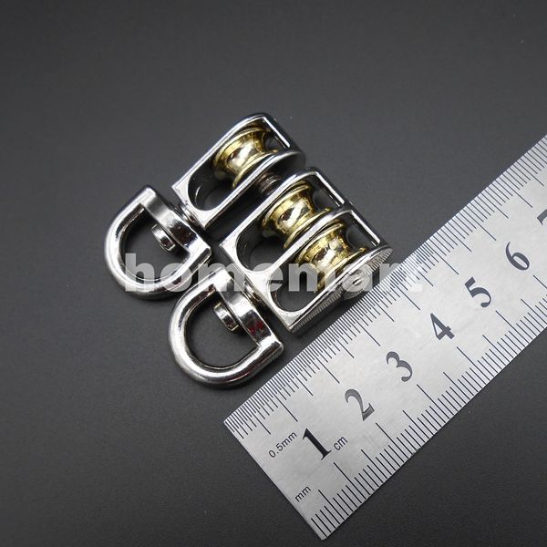 Single/&Double Wheel Swivel fixed Metal Pulley Sheave Hoist Rigging Access U9I2